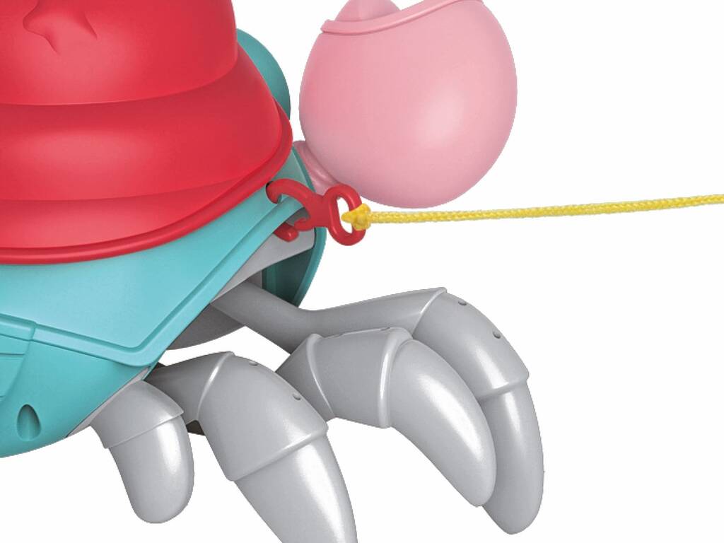 Crabe de bain à carapace rouge avec mouvement