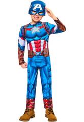 Déguisement enfant Marvel Avengers Captain America Black Line taille XS