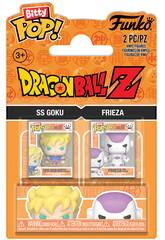 Funko Bitty Pop Dragon Ball Z Pack 0 com Super Saiyan Goku e Frieza 4th Form