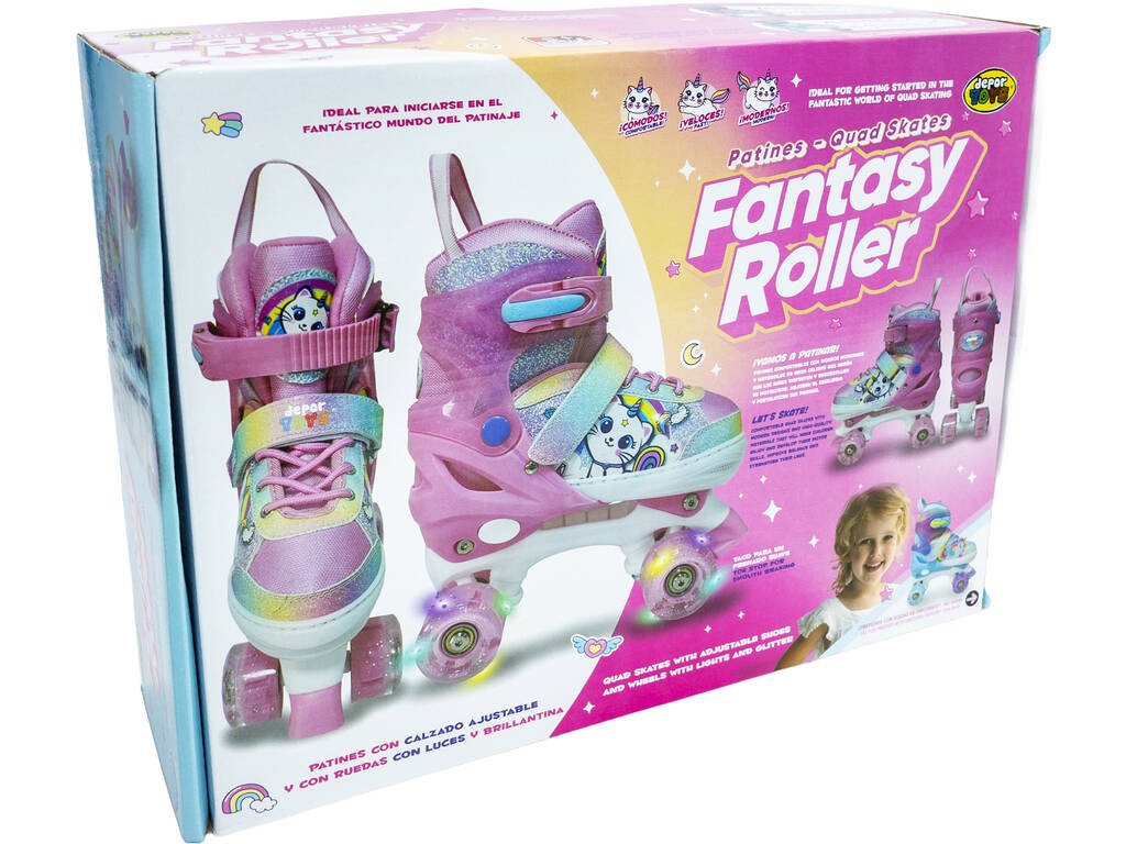Fantasy Roller Gatito Unicornio Rollschuhe Größe 31-34