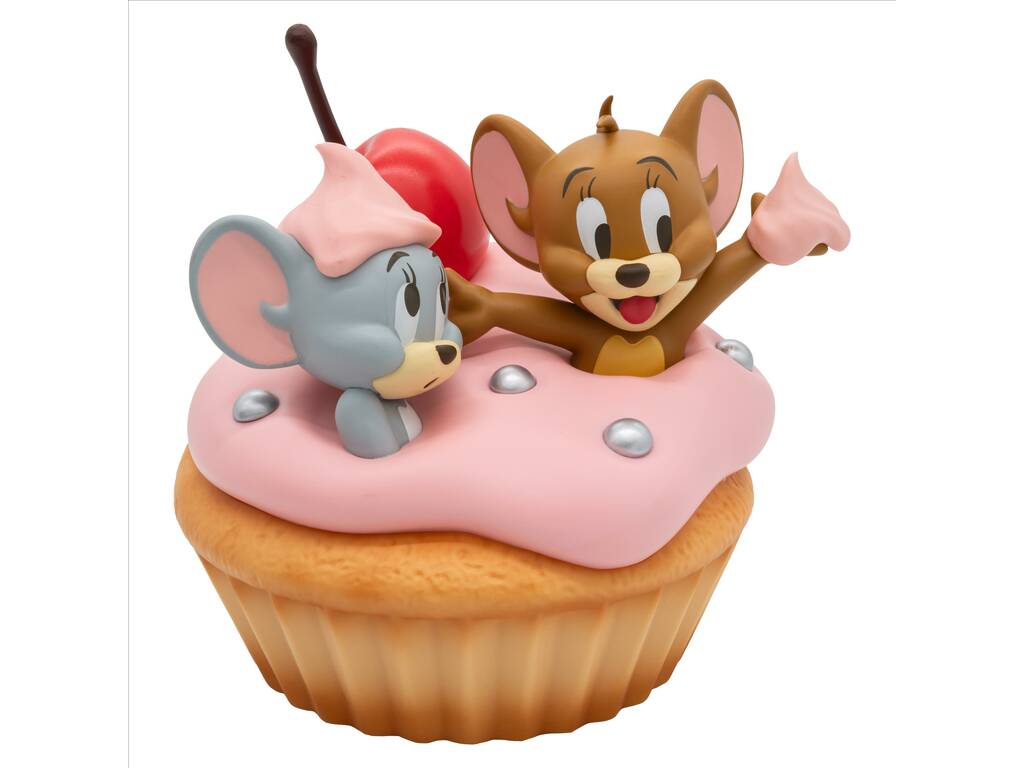 Tom y Jerry 85 Aniversario Big Sofvifigure Figura Sweet Cupcake de 12 cm