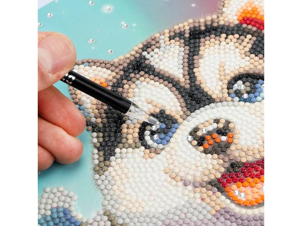 Diamantiny décorer avec des pierres précieuses Husky