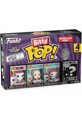 Funko Pop Bitty Pesadilla Antes de Navidad Pack 4 Mini Figuras con Santa Jack Skellington