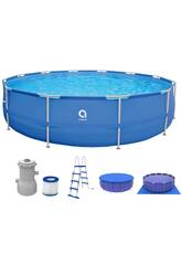 Piscine démontable Sirocco Blue 450 x 122 cm avec accessoires Avenli 17802EU