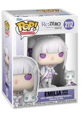 Funko Pop Animation Re:Zero Figura Emilia con Puck