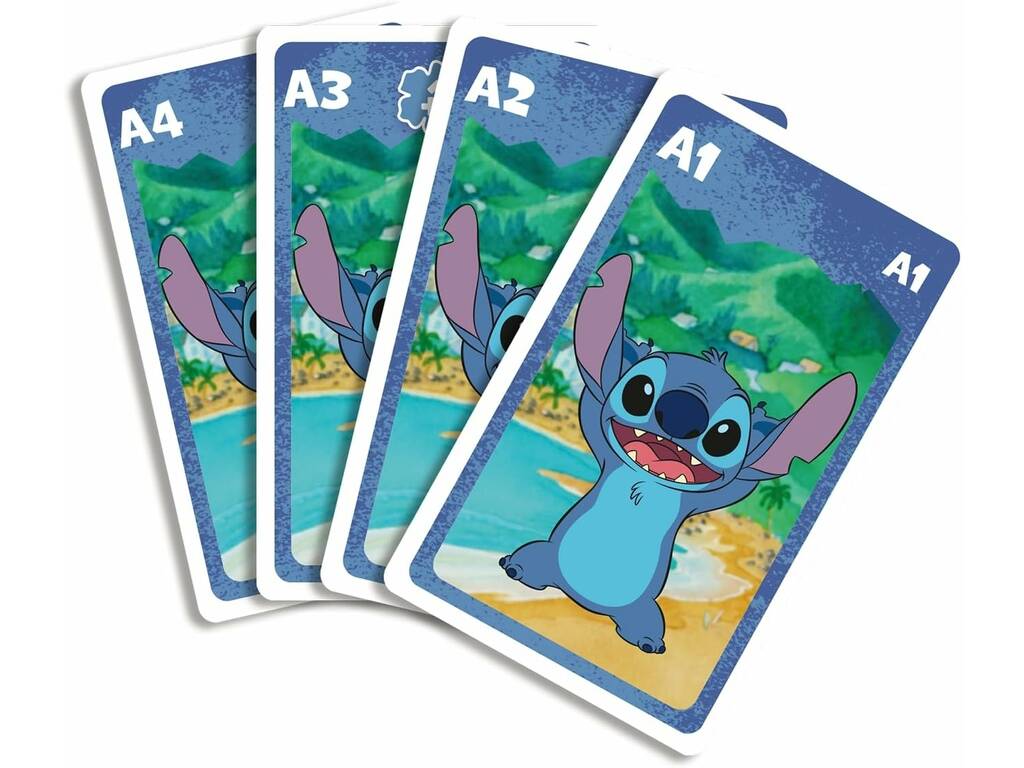 Disney Stitch Shuffle Deck pour enfants 4 en 1