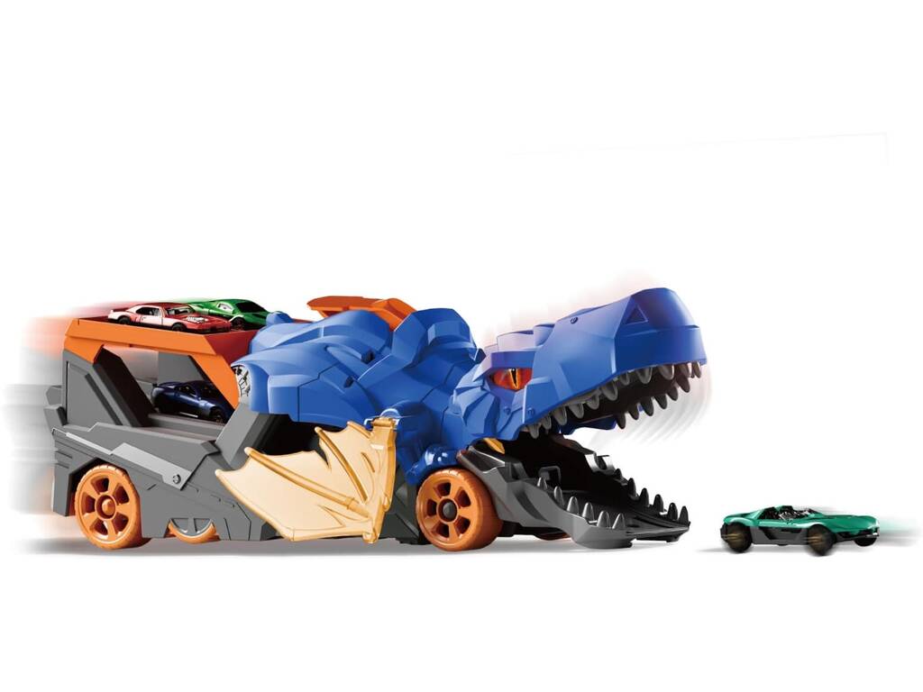 Drago Lanciatore Veicolo Blu con 2 Auto