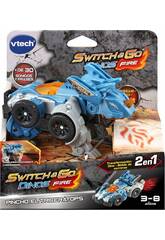 Switch & Go Dinos 1 Click e Fire 2 in 1 da 15 cm con luci e frasi