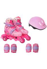Pattini Barbie convertibili e regolabili taglia 30-33 con accessori