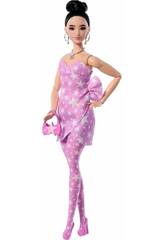 Barbie Deluxe Style Boneca com Vestido Rosa com Estrelas