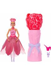 Barbie Petal Pop Boneca Fúcsia com Mascote e Acessórios