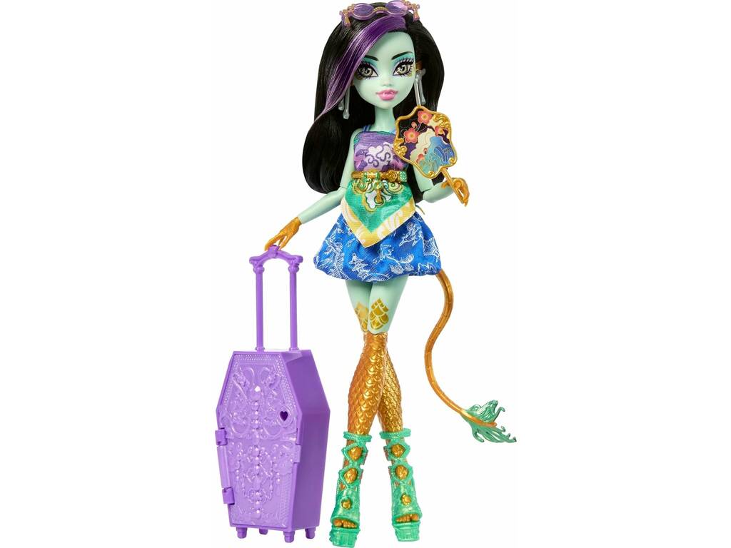 Monster High Skulltimate Secrets Destination Gore-Geous Oasis Poupée Jinafire Long
