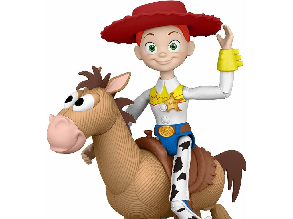 Toy Story 5 Lot de figurines articulées Jessie 22 cm et Perdigón 21 cm