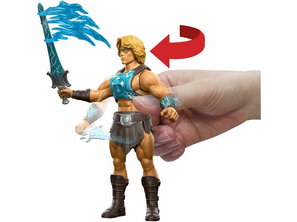 Masters Of The Universe Figura He-Man Tajos con la Espada del Poder de 15 cm