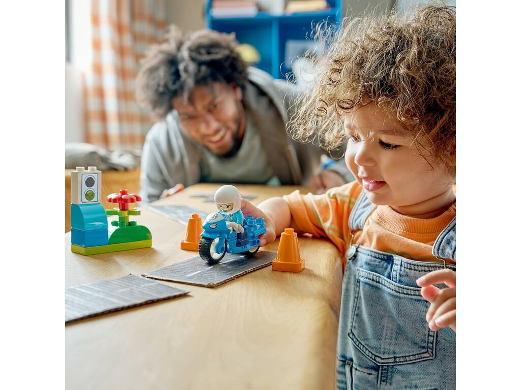 Lego Duplo Moto da Polícia Azul