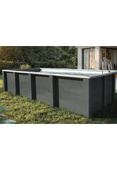 Piscine composite rectangulaire 455 x 315 x 126 cm Gre KPCOR46T