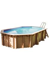 Piscina Madeira Oval Bambu 2 de 535 x 335 x 136 cm Gre WPBAMB2