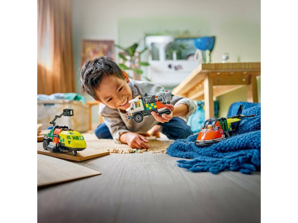 Lego City Remix: Aereo, camion tecnico e hovercraft
