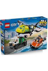 Lego City Remix: Avión, Camión Técnico y Aerodeslizador