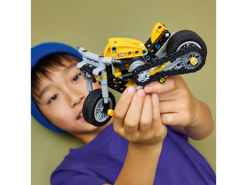 Lego Technic Gelbes Motorrad