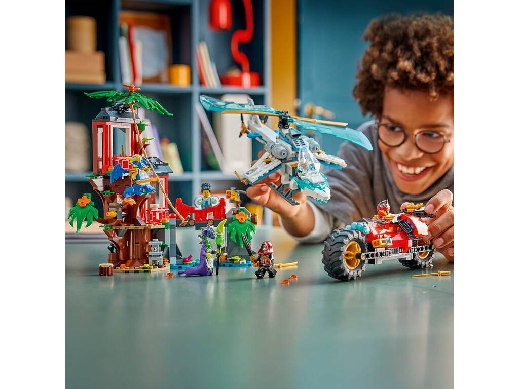 Lego Ninjago Ninja-Fahrzeugschlacht am Baumhaus