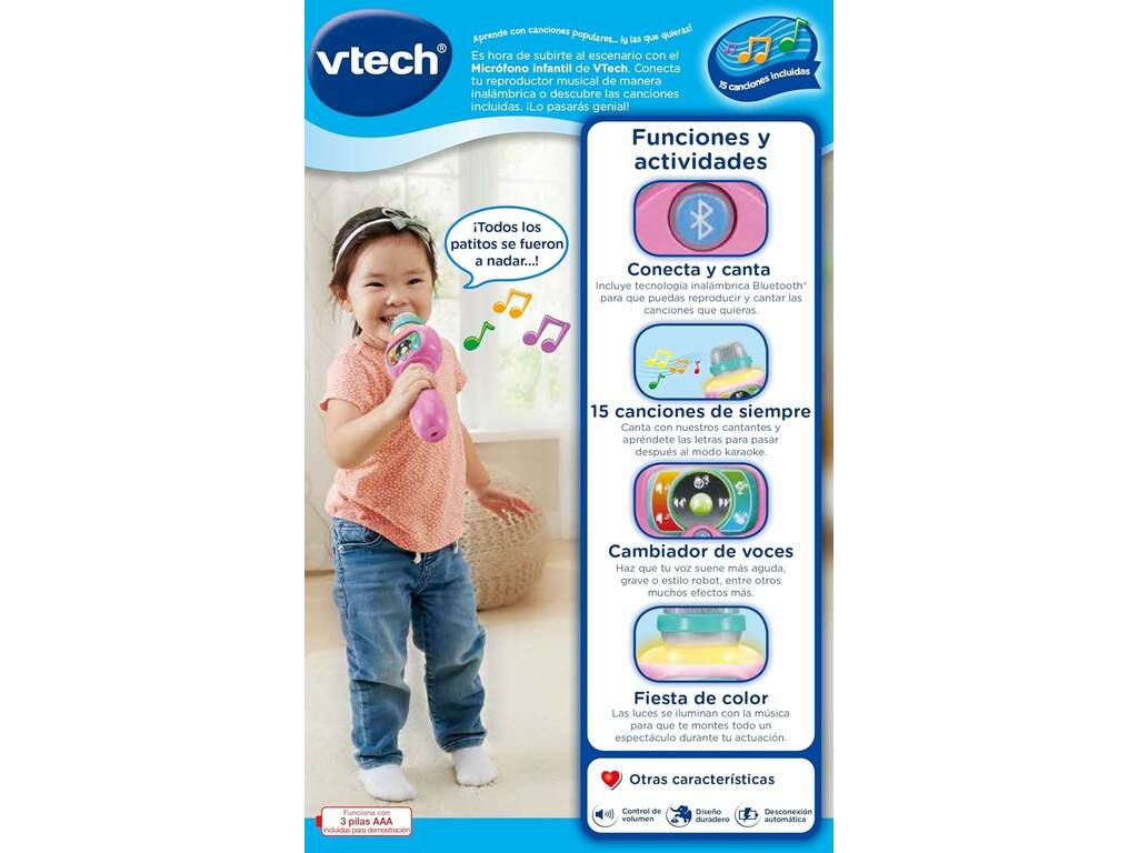 Micrófono Infantil Canta Conmigo Rosa