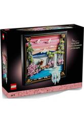Lego Art Paysage japonais avec des cerisiers en fleurs