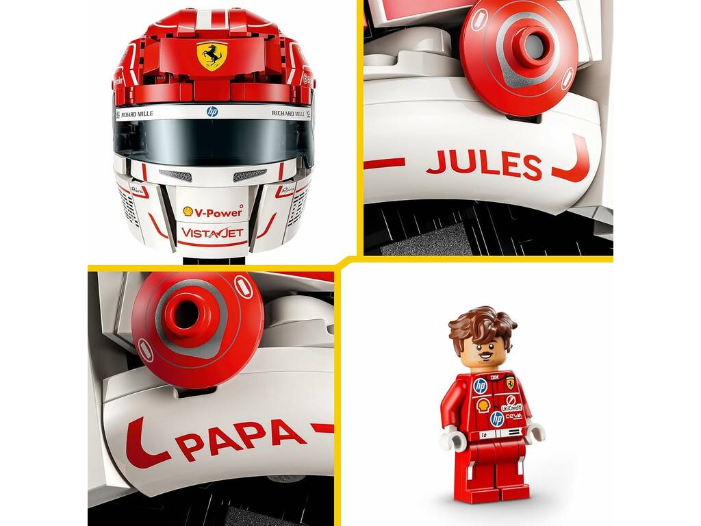 Lego Editions Scuderia Ferrari HP: Casco de Charles Leclerc