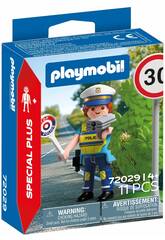 Figurine Playmobil Special Plus policier avec radar de vitesse