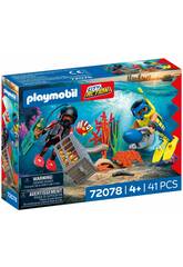 Playmobil City Action Poliziotto subacqueo con tesoro