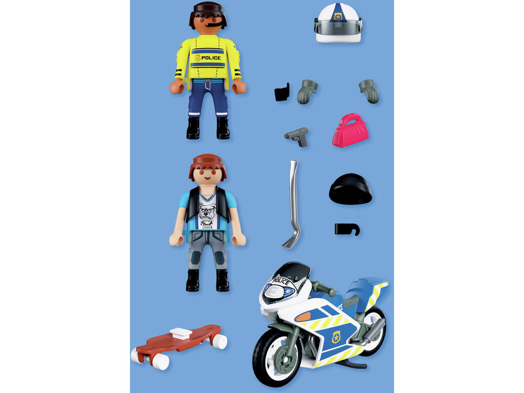 Playmobil City Action Persecución en Moto