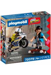 Playmobil City Action Persecución en Moto