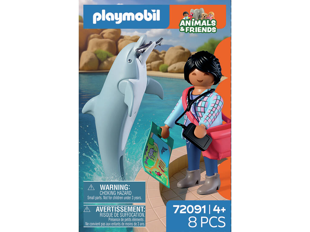 Playmobil Animals & Friends Zoo: Delfín y Visitante