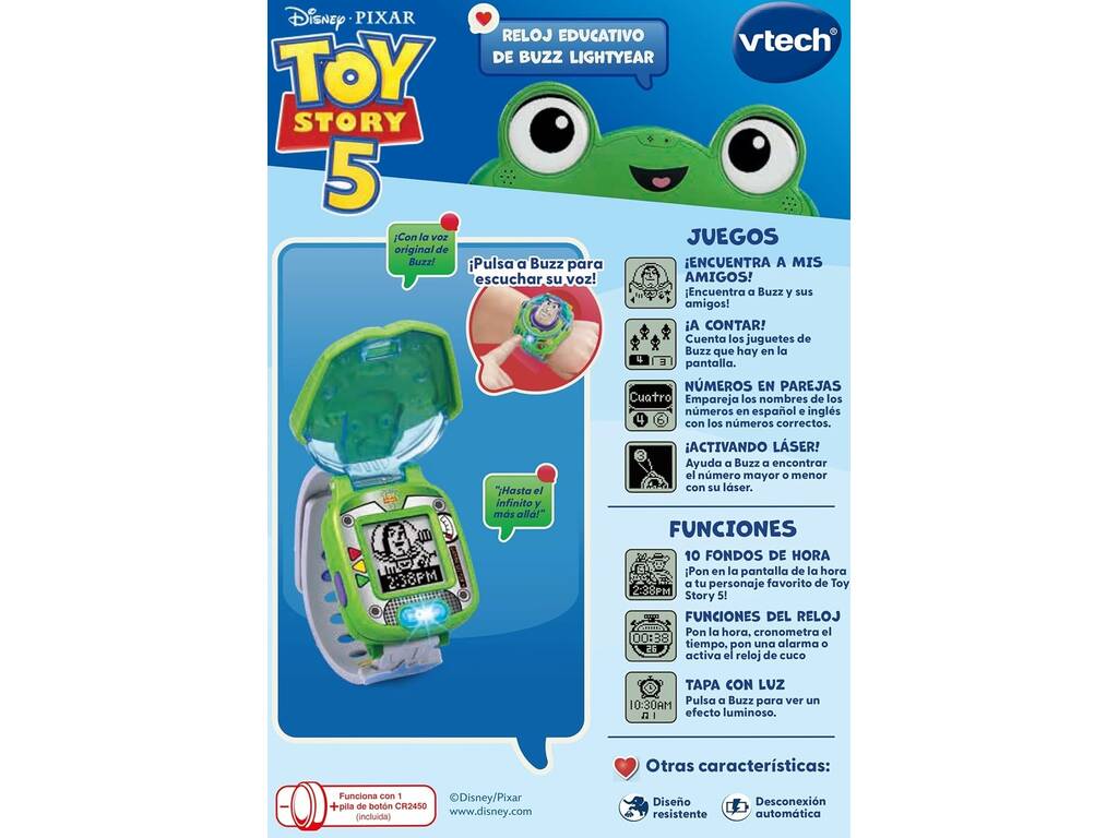 Toy Story 5 Reloj Educativo de Buzz Lightyear