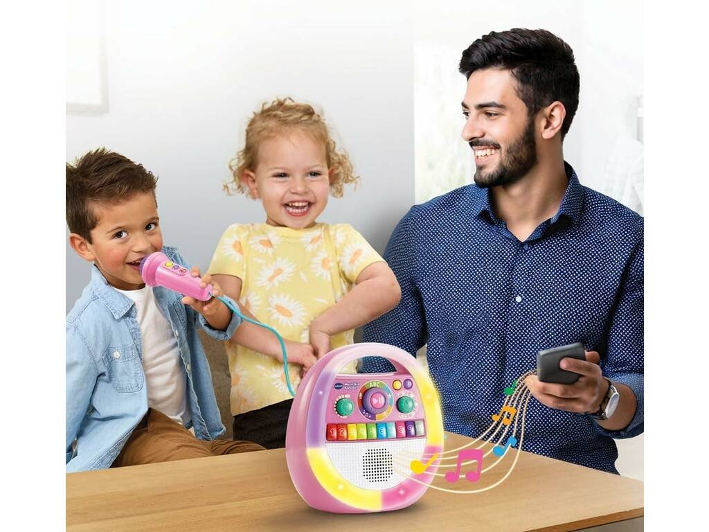 Leap Frog Karaoke Infantil Music Kid Rosa