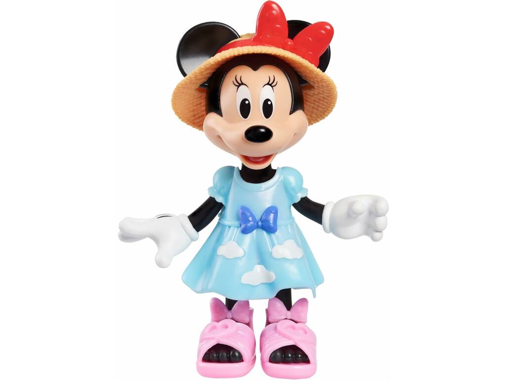Disney Junior Collection La Mode Fabuleuse de Minnie, avec une poupée de 15 cm et des accessoires