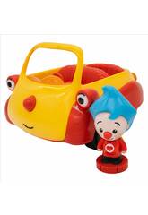 Plim Plim Vehículo Interactivo Tuni Push and Go de 20 cm con Figura