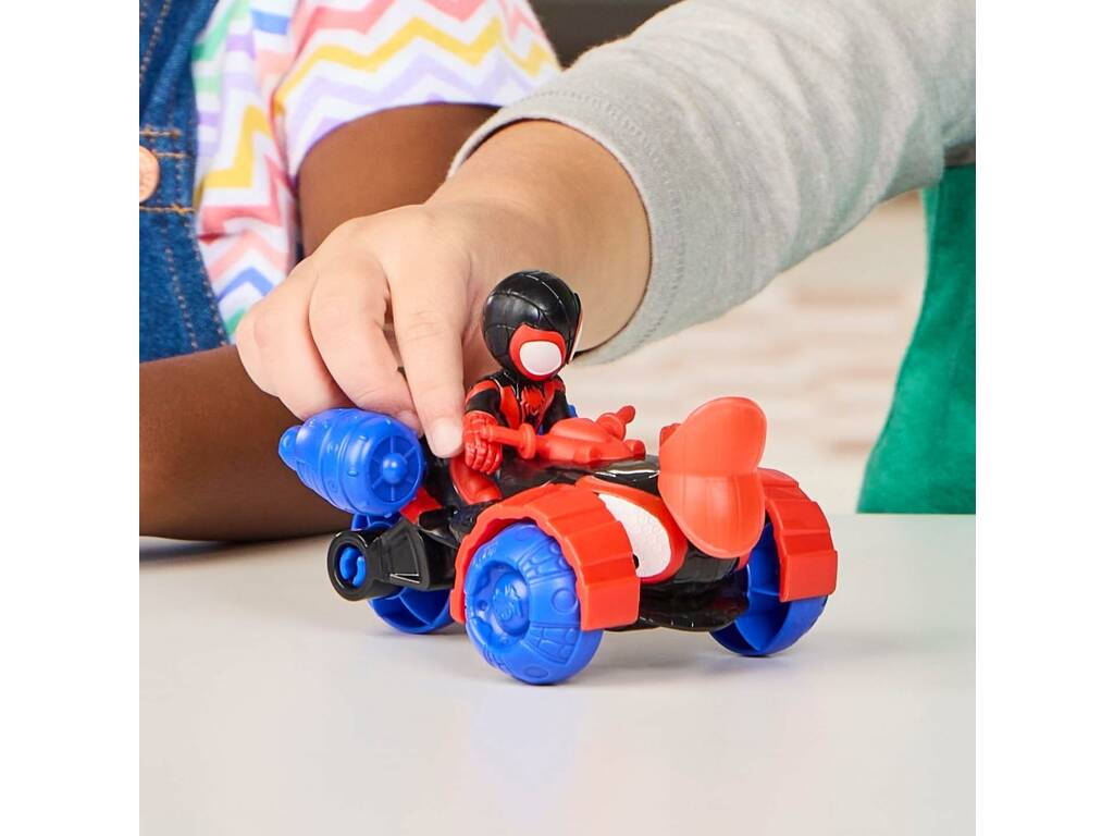 Spidey und sein Super-Team Techno-Motorrad-Set mit Figur Miles Spin Morales