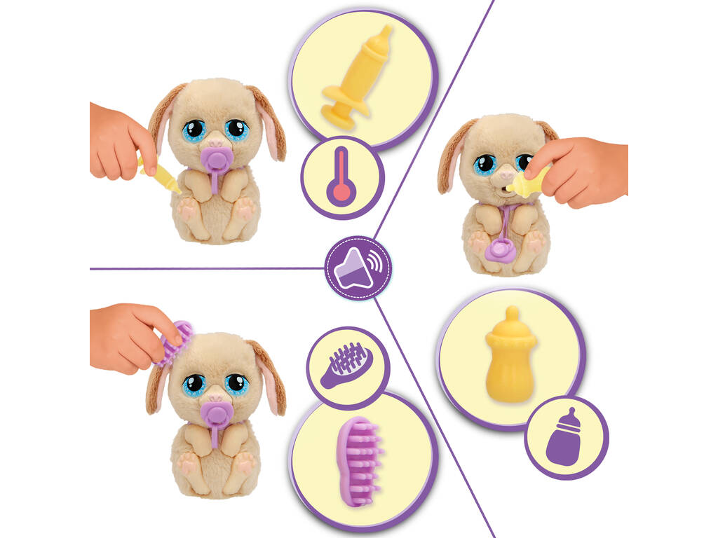 Baby Paws Just Born Chien interactif avec couveuse