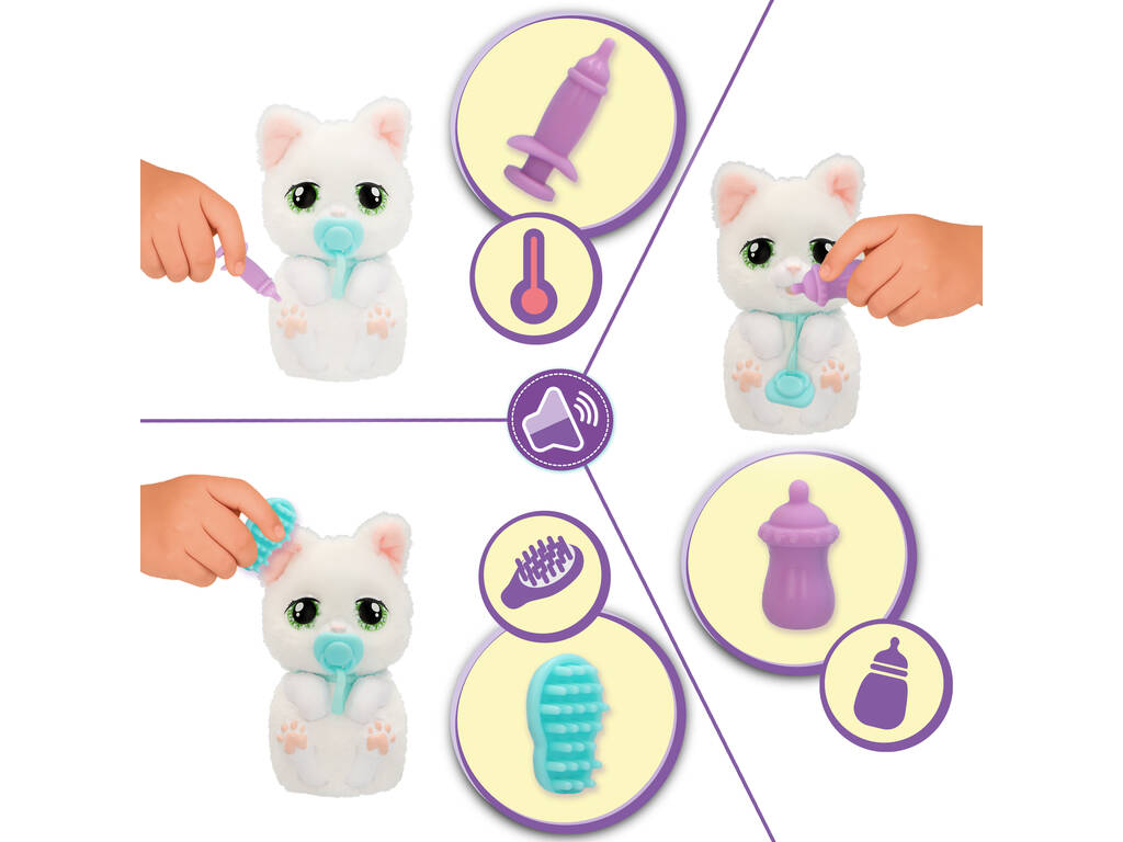 Baby Paws Just Born Chat interactif avec couveuse