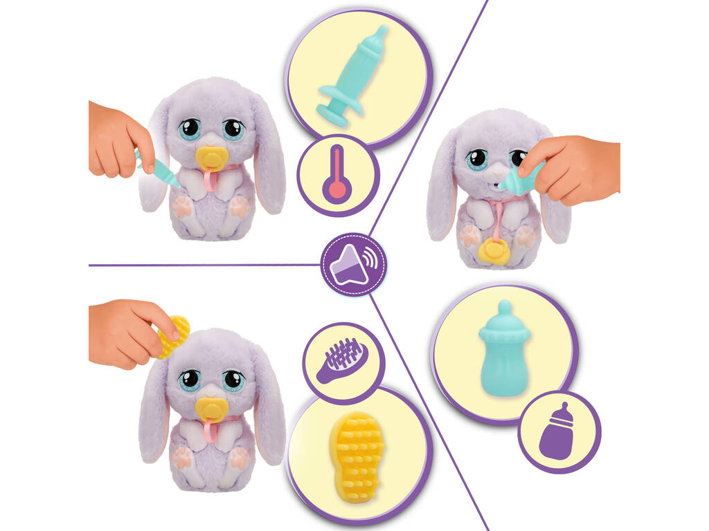 Baby Paws Just Born lapin interactif avec couveuse
