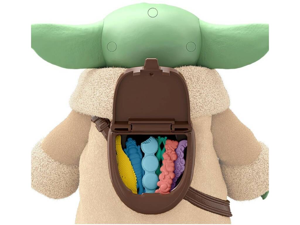 Star Wars The Mandalorian et Grogu Figurine Grogu en train de prendre son goûter, 17 cm