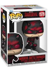 Funko Pop Marvel Daredevil Born Again Figurina Daredevil Battle Damaged con testa oscillante