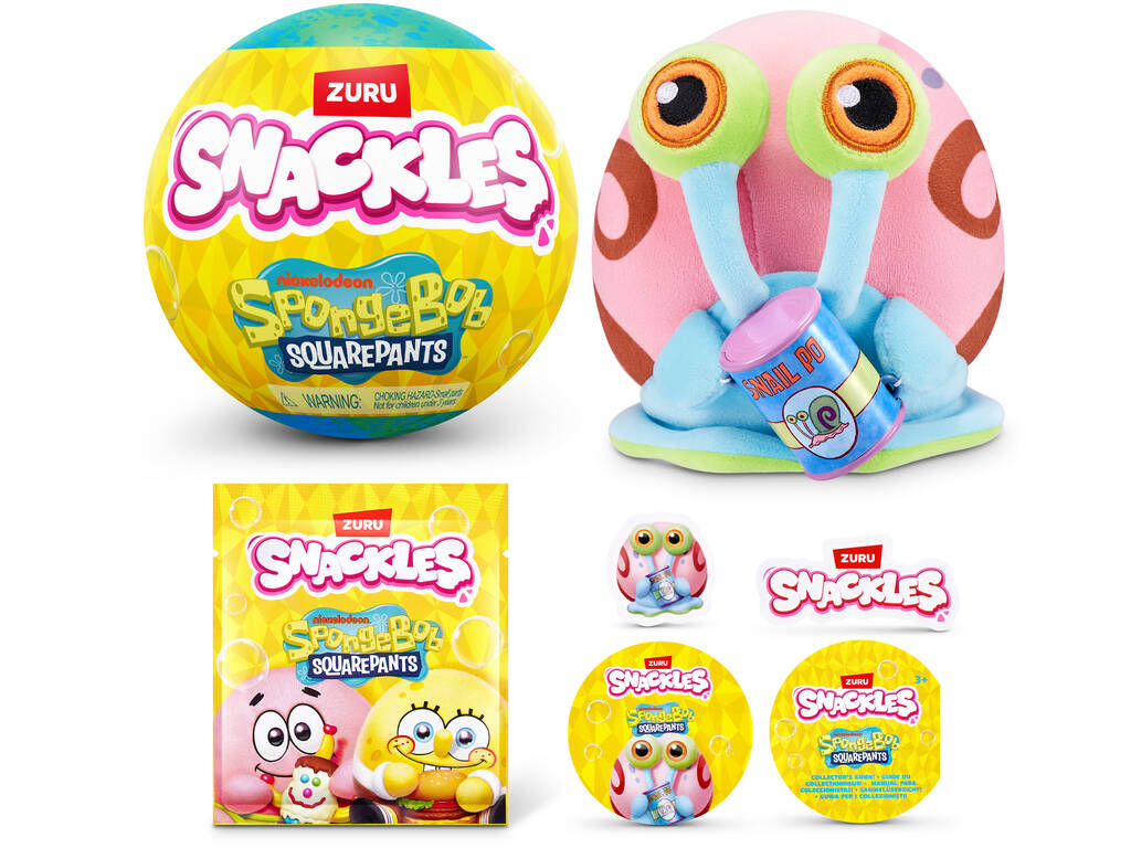  Zuru Snackles SpongeBob Surprise Bola de Peluche Série 1 