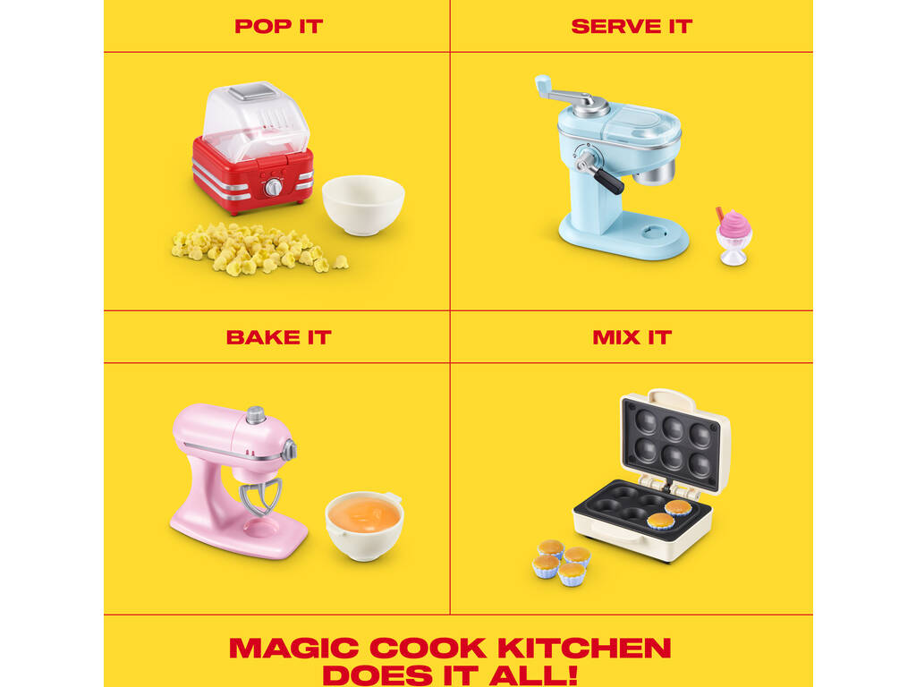  Zuru Mini Brands Really Works Magic Cook Aparelho de cozinha com acessórios Série 1 