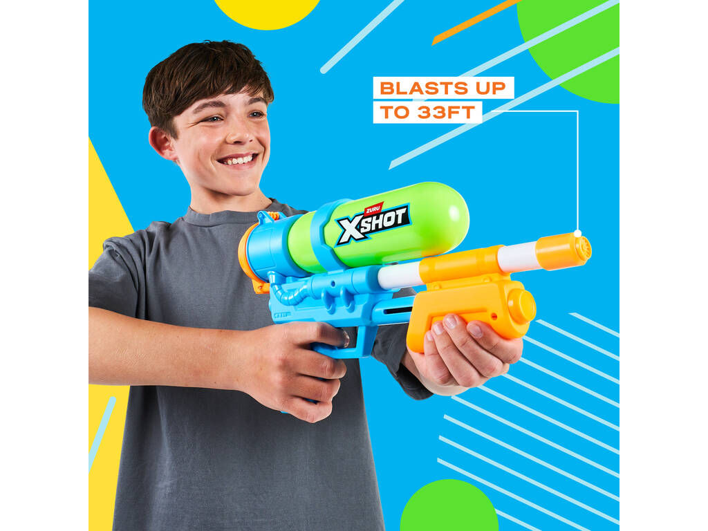 Zuru X-Shot Lanceur d’eau Fast-Fill 80’s Super Splash