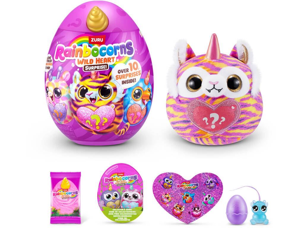 Zuru Rainbocorns Wild Heart Coeur Sauvage Œuf avec peluche surprise et accessoires