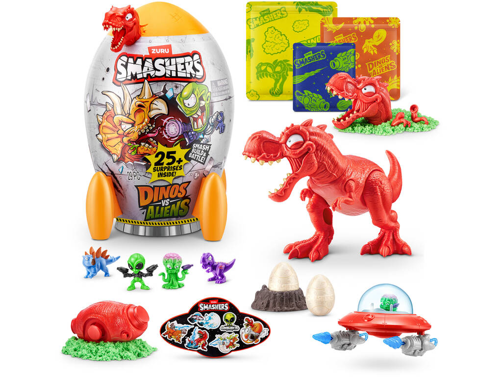 Zuru Smashers Dinos vs Aliens Cohete Sorpresa