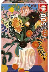 Puzzle 500 Boho-Blume