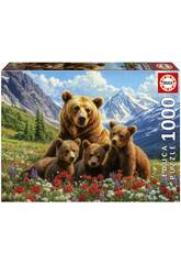 Puzzle 1000 Osos Grizzly En Canadá